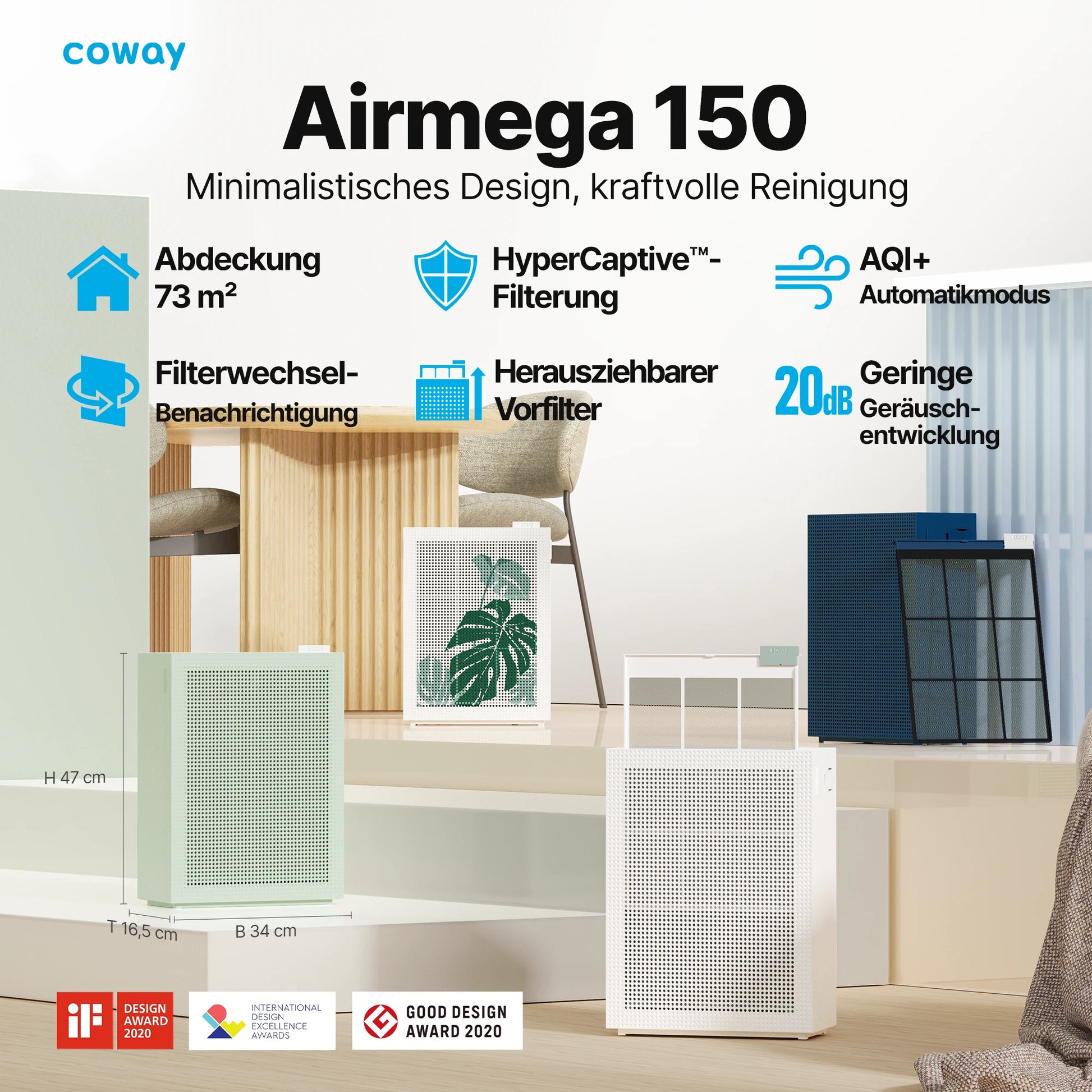Airmega 150 Grün - Coway Deutschland