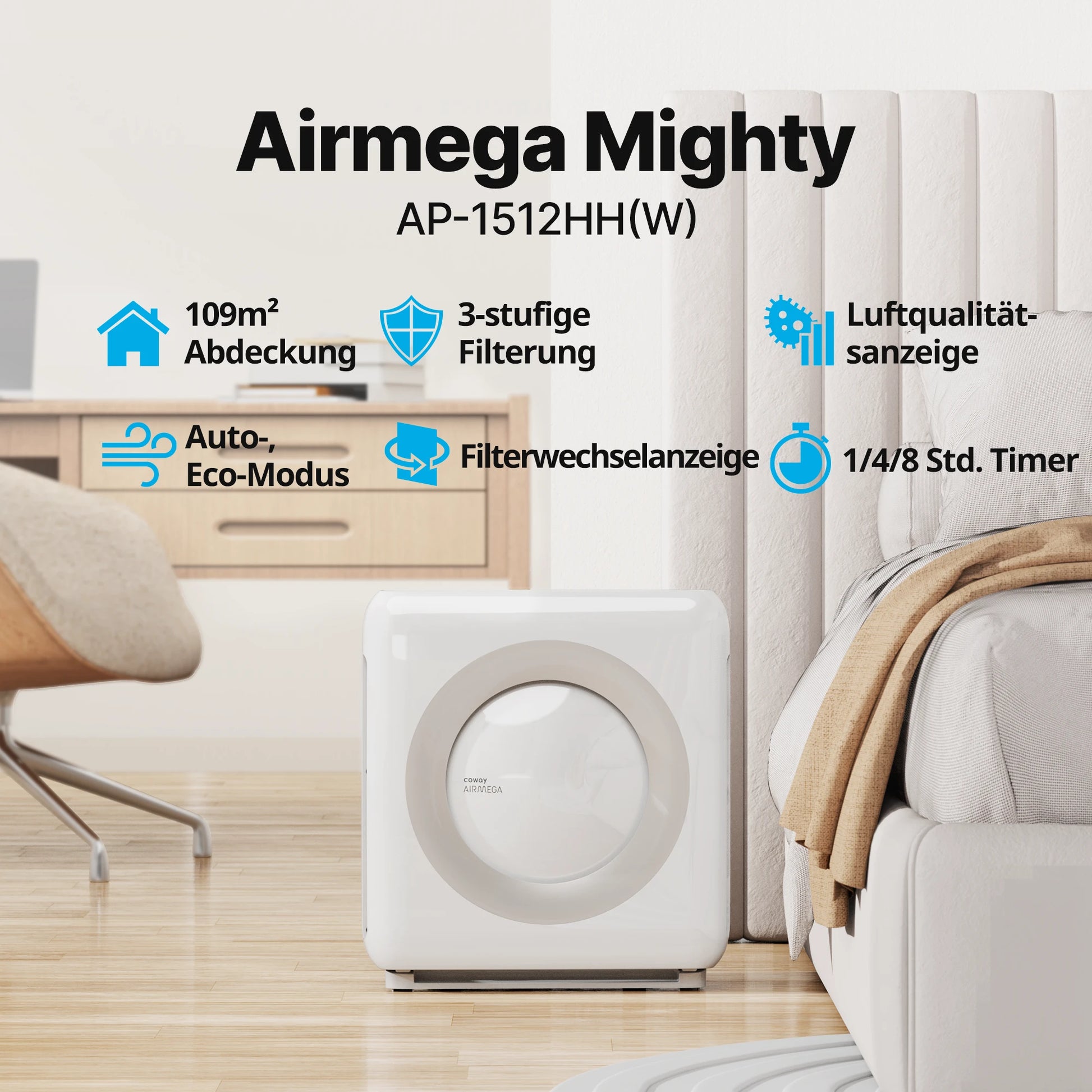 Airmega Mighty Weiß - Coway Deutschland